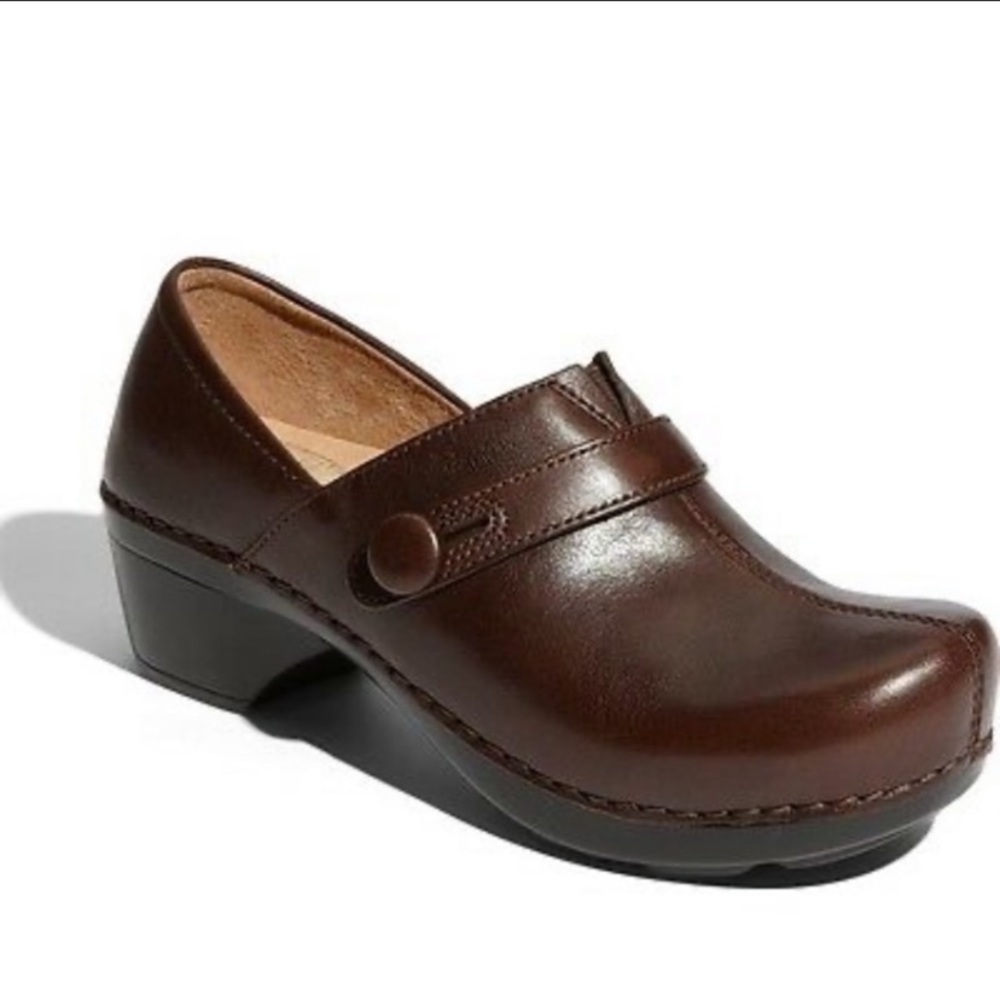 DANSKO LEATHER BOHO MEDICAL CLOG NURSE SHOE 41 10 - Picture 10 of 16